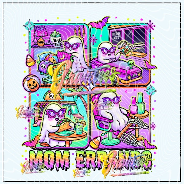 Mom Errands Png for DTF or Shirt Printing, PNG Only!