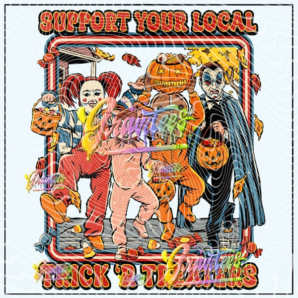 Trick Or Treaters Png for DTF or Shirt Printing, PNG Only!