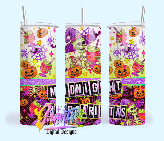 Midnight Margarita 20oz Tumbler Template Design PNG,  for UVDTF or Sublimation Printing PNG Only!!