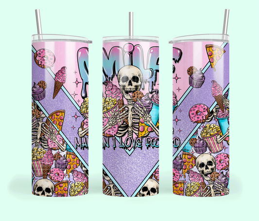 Milf Skinny Tumbler Design Png, Foodie Clipart, Trendy Food Clipart, Clipart for DTF or Shirt Printing, PNG Only!