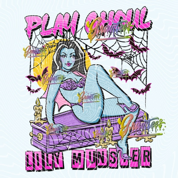 Munster Play Ghoul Design Png, munster play ghoul Clipart for DTF or Shirt Printing, PNG Only! (Copy)