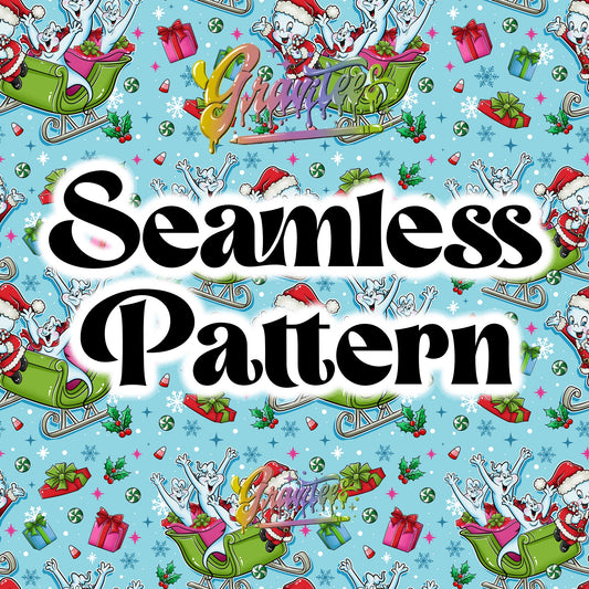 Making Spirits Bright Christmas Seamless Design, Christmas Design for DTF or Sublimation Shirt Printing, PNG Only!
