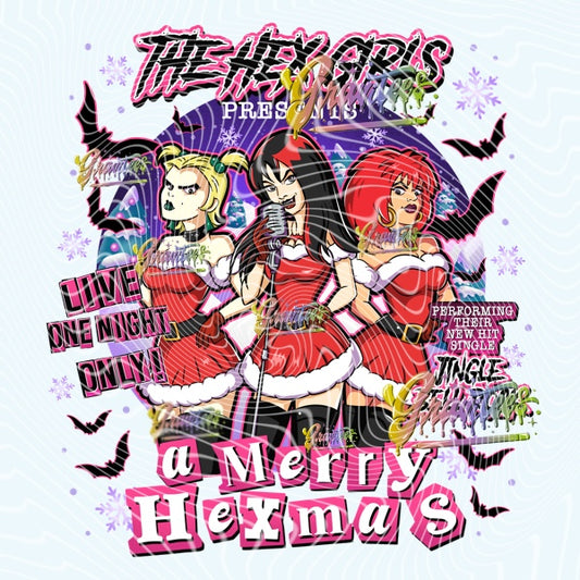 Merry Hexmas  Design for DTF or Sublimation Shirt Printing, PNG Only