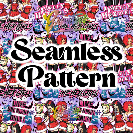 Merry Hexmas  Seamless Design for DTF or Sublimation Shirt Printing, PNG Only