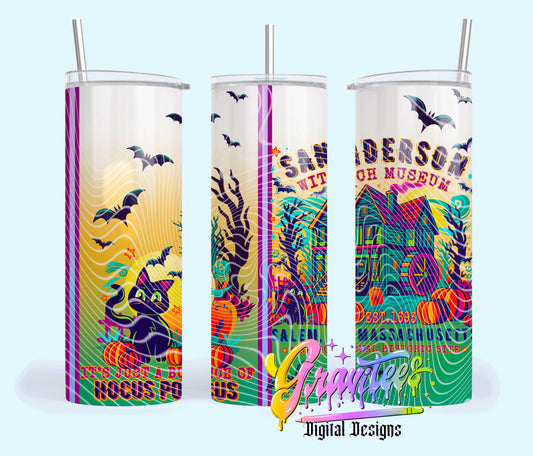 Witch Museum 20oz Tumbler Template Design PNG,  for UVDTF or Sublimation Printing PNG Only!!