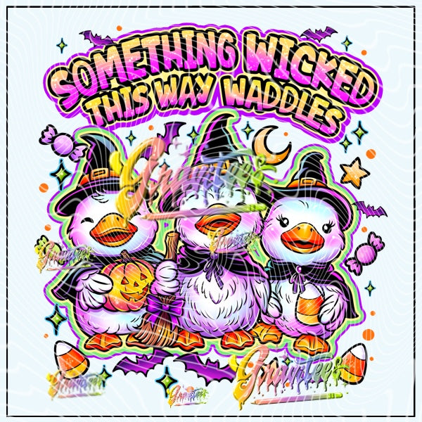 Witch Ducks Png for DTF or Shirt Printing, PNG Only!