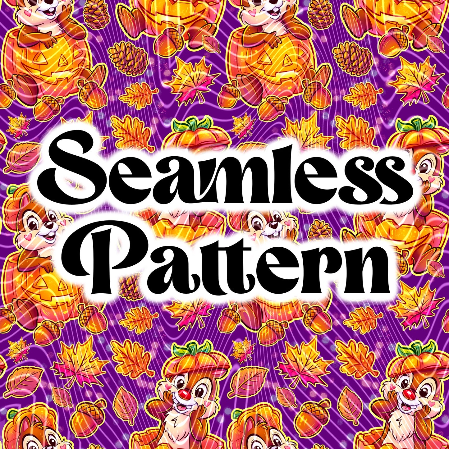 Nuts About Fall Seamless Design Png for UVDTF or Sublimation Printing, PNG Only!