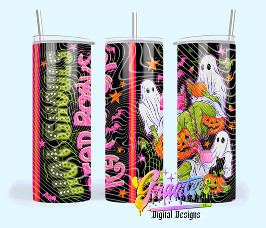 Hot Ghouls Read 20oz Tumbler Template Design PNG,  for UVDTF or Sublimation Printing PNG Only!!