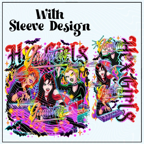 Witch Girls with Sleeve Png for DTF or Shirt Printing, PNG Only!