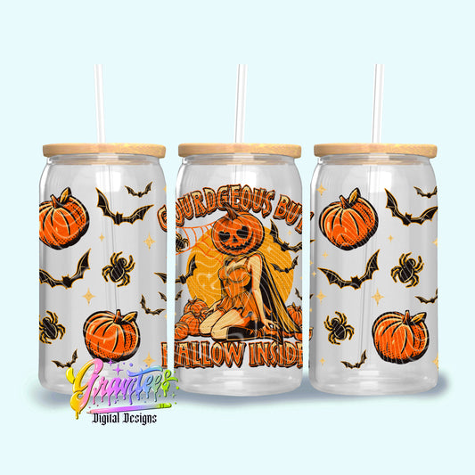 Hallow Inside 16oz Tumbler Template Design PNG,  for UVDTF or Sublimation Printing PNG Only!!