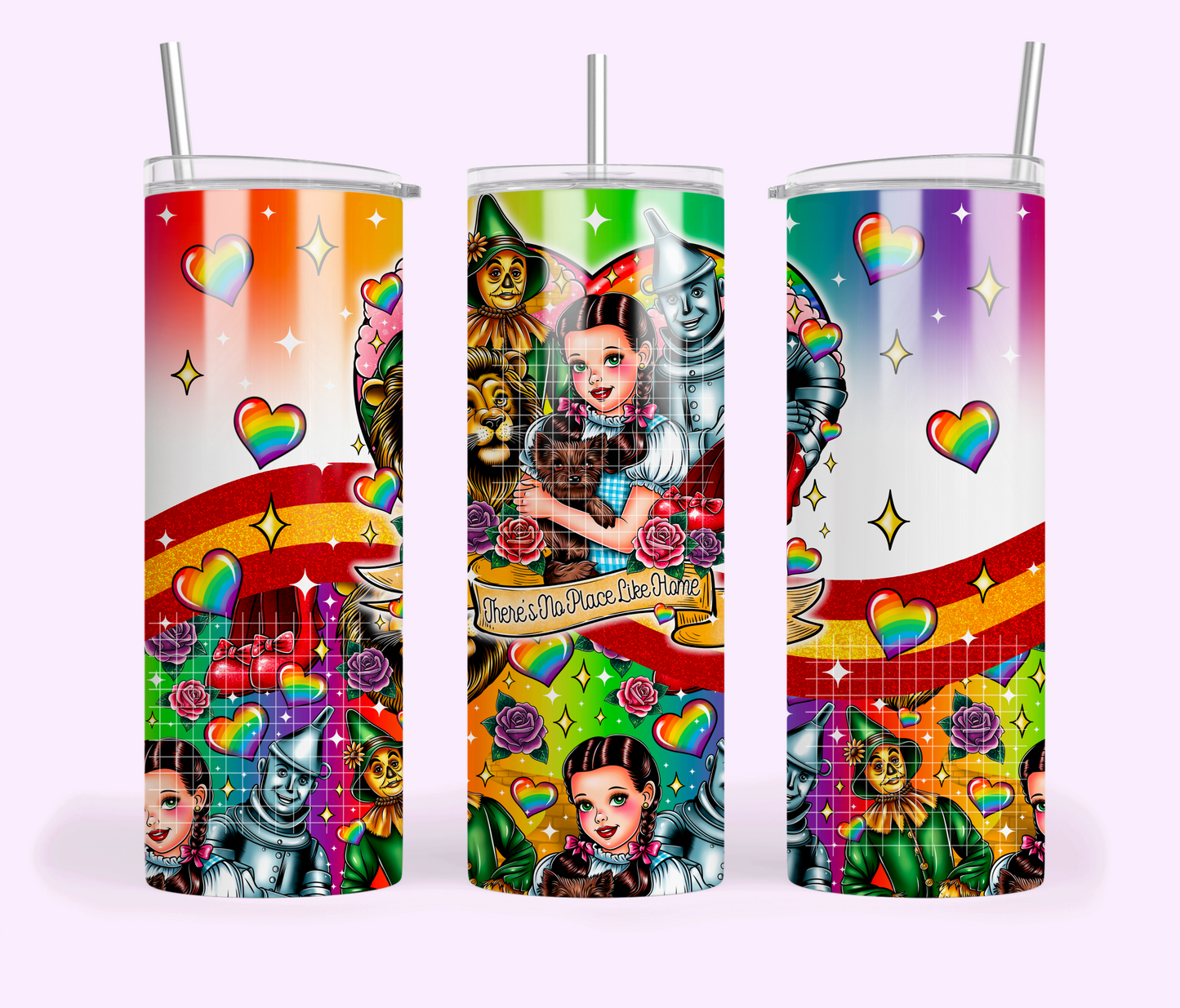 No Place Skinny Tumbler Design Png, Rainbow Clipart, Trendy Clipart, Clipart for DTF or Shirt Printing, PNG Only!