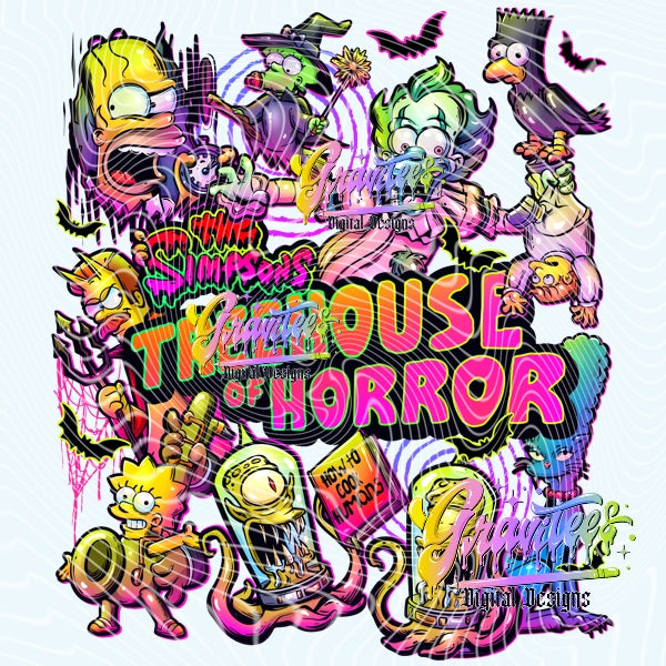 Tree Horror Cartoon Design Png for DTF or Shirt Printing, PNG Only!