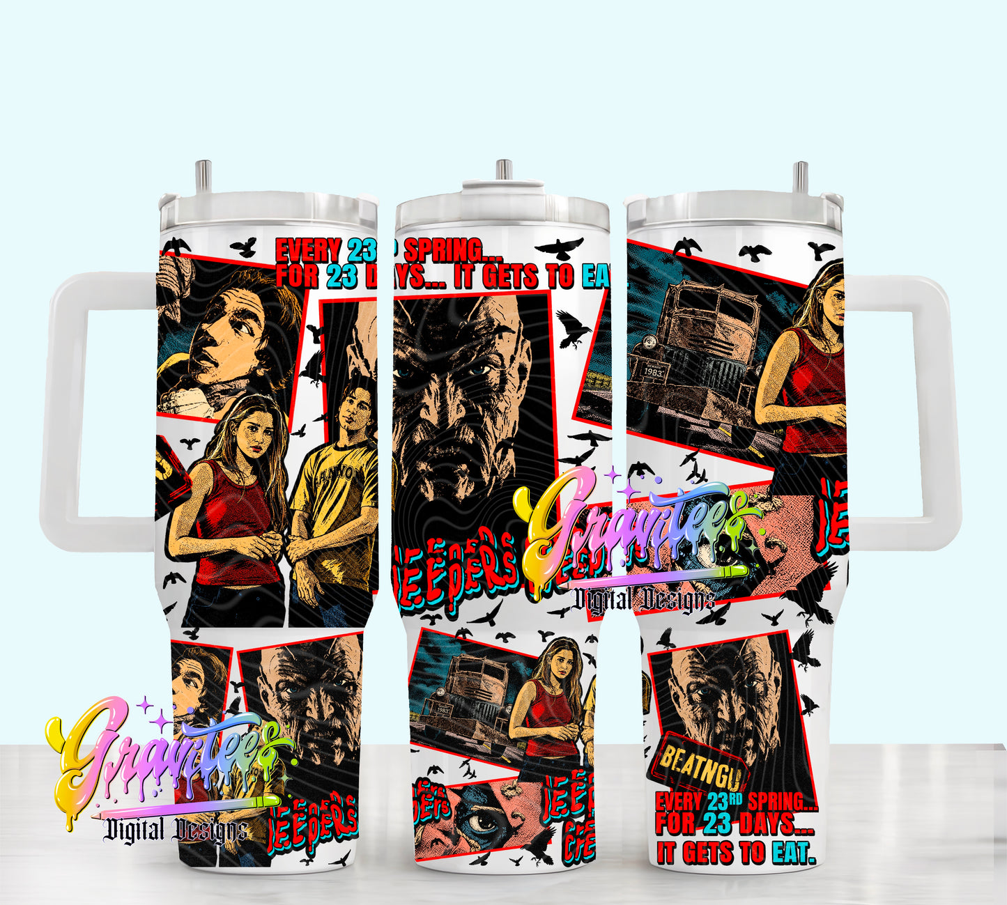 It Gets To Eat 40oz Tumbler Template Png for UVDTF or Sublimation Printing, PNG Only!