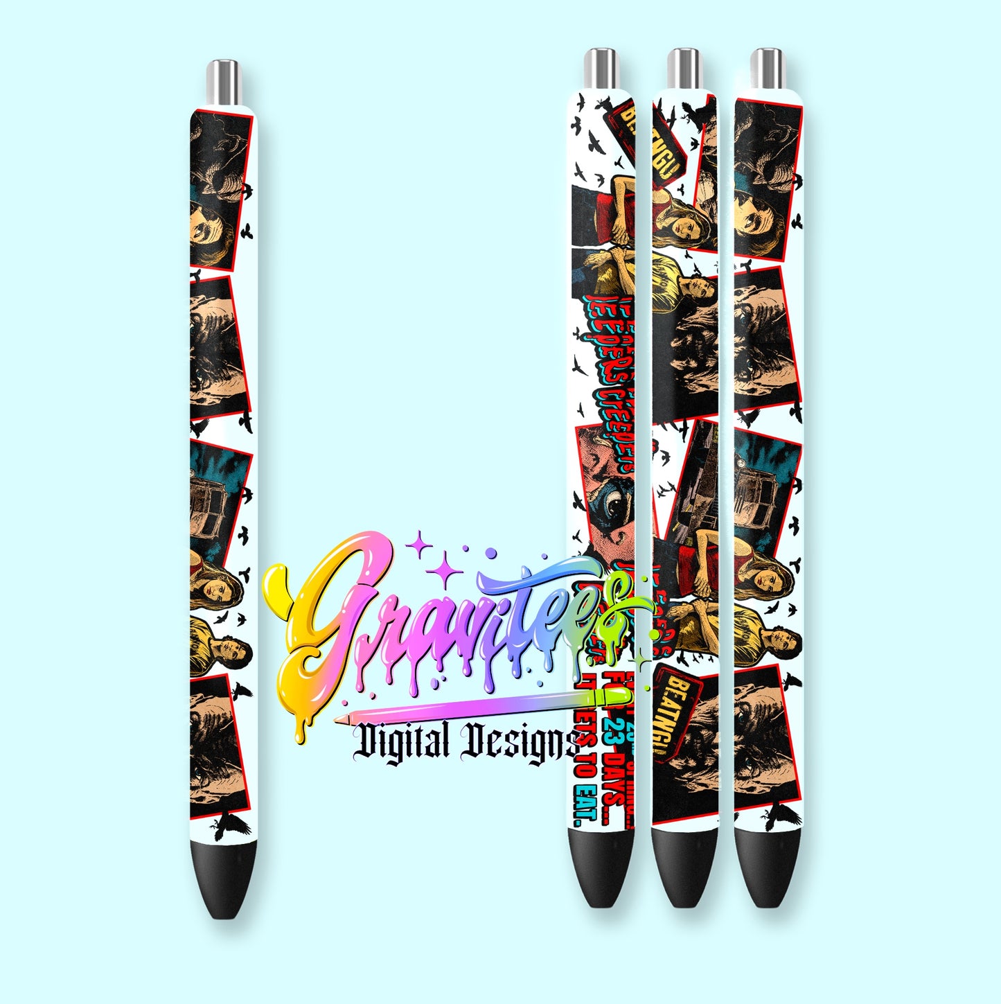 It Gets To Eat Pen Wrap Template Design PNG, for UVDTF or Sublimation Printing PNG