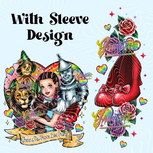 No Place with Sleeve Design Png, Fairytale Clipart, Rainbow Clipart, Clipart for DTF or Shirt Printing, PNG Only!