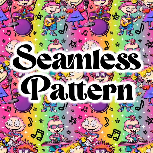 90’s Tour Seamless Png, Cartoon Band Clipart, Trendy 90’s Clipart, Clipart for DTF or Shirt Printing, PNG Only!
