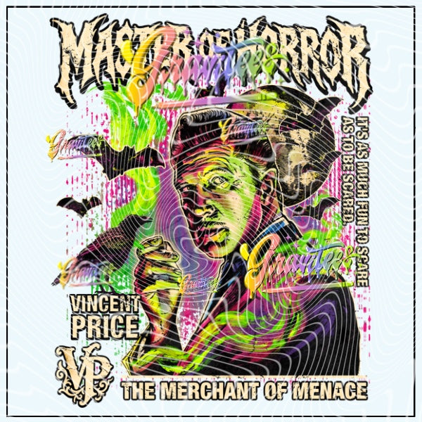 Master Of Horror Png for DTF or Shirt Printing, PNG Only!