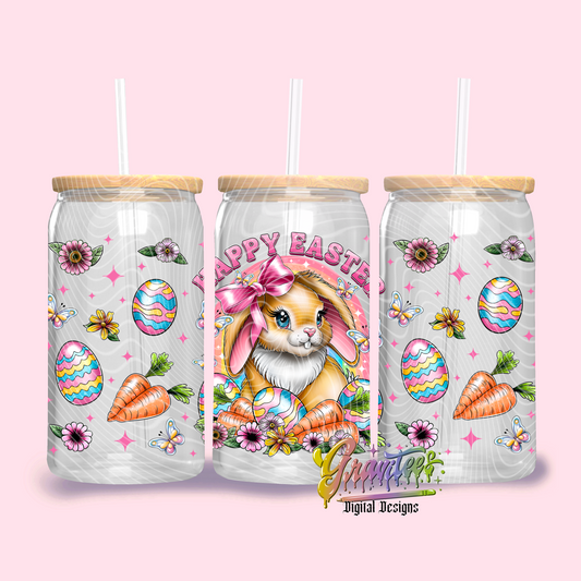 Easter Bunny Libbey Template Design Png, Easter Libbey Template, PNG for UVDTF or Sublimation Printing, PNG Only!
