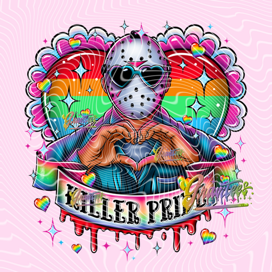 Killer Pride Png, Pride Clipart, Horror Pride Clipart, Clipart for DTF or Shirt Printing, PNG Only!