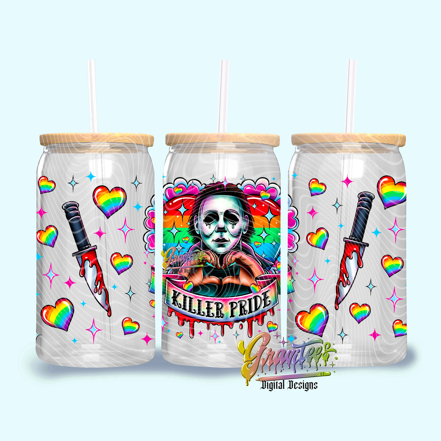 Killer Pride Libbey Template Png, Pride Libbey Template for UVDTF or Sublimation Printing, PNG Only!