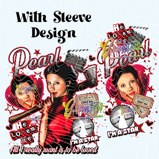 Star Horror Design with Sleeve Png for DTF or Shirt Printing, PNG Only!