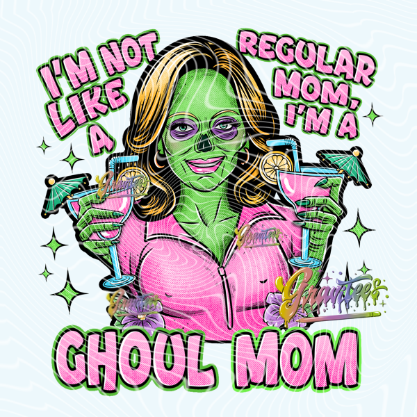 Ghoul Mom Png, Slasher Clipart, Trendy Horror Clipart for DTF or Shirt Printing, PNG Only!