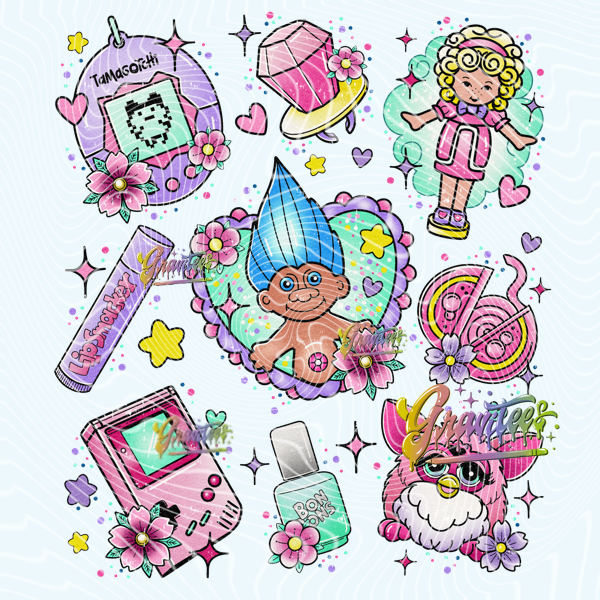90’s Throwbacks Design Png, 90s Clipart, Troll Clipart, Clipart for DTF or Shirt Printing, PNG Only!