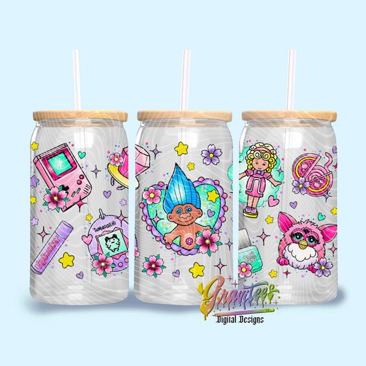 90’s Throwbacks Libbey Design Png, 90’s Libbey, Trendy 90’s Libbey Template for UVDTF or Sublimation Printing, PNG Only!