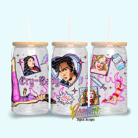 Jail Baby 16oz Tumbler Template Design PNG,  for UVDTF or Sublimation Printing PNG Only