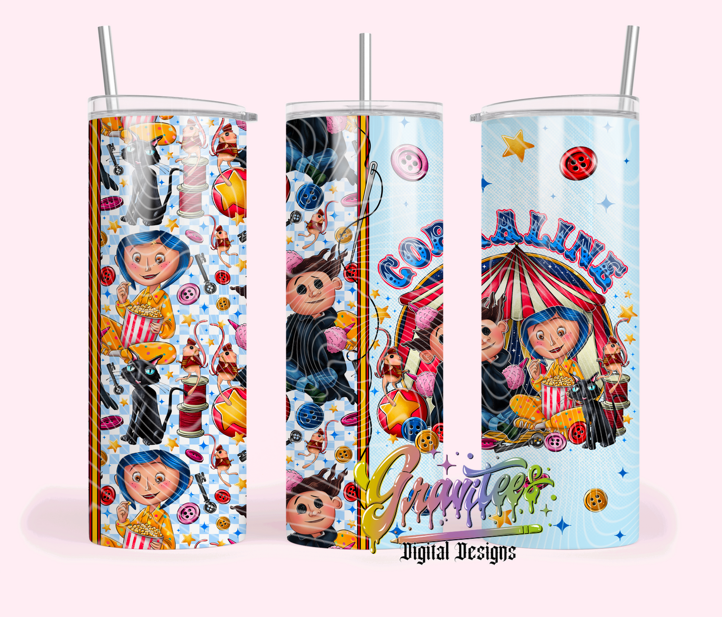 Circus Scene Skinny Template Design Png, Circus Skinny, Trendy Circus Skinny Tumbler Template for UVDTF or Sublimation Printing, PNG Only!