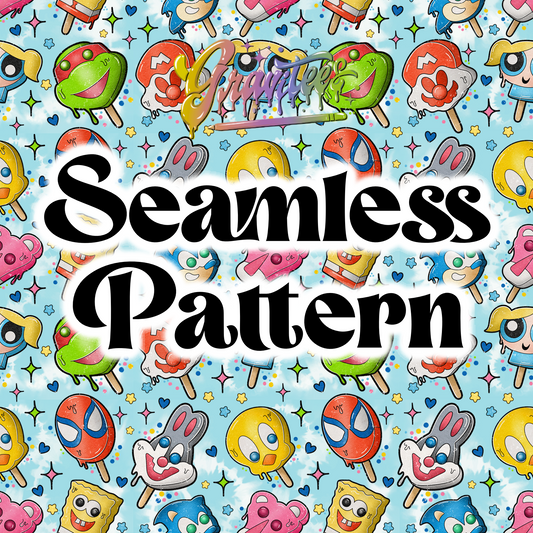 90’s Throwbacks Ice Cream Seamless Design Png, 90s Clipart, Ice Cream Clipart,  Clipart for DTF or Shirt Printing, PNG Only!