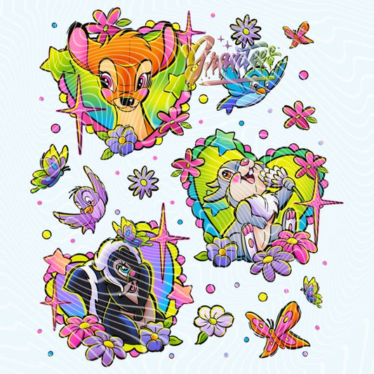 Spring Animals Design Png for DTF or Shirt Printing, PNG Only!