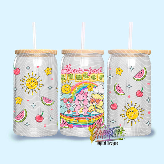Summer Cuties Libbey Template Design Png, 90s Libbey Template for UVDTF or Sublimation Printing, PNG Only!