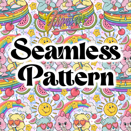 Summer Cuties Seamless Design Png, 90s Clipart, Cuties Design for DTF or Shirt Printing, PNG Only!