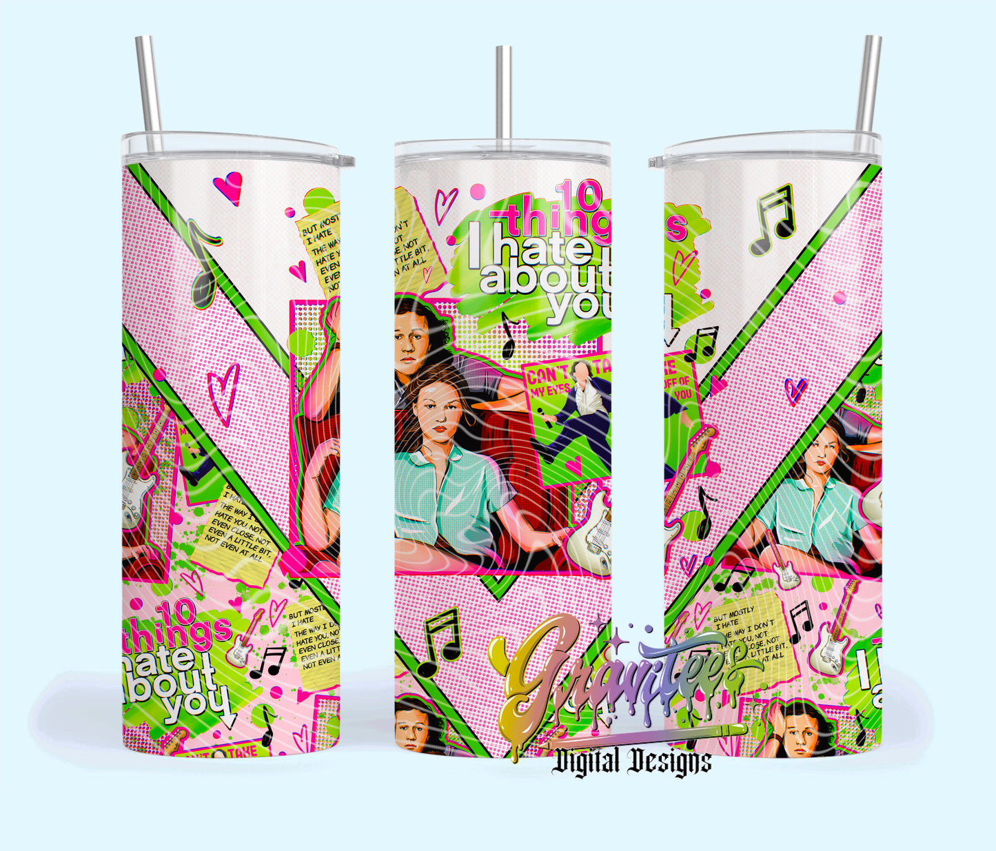 Don’t Hate You 20oz Tumbler Template Design PNG, for UVDTF or Sublimation Printing PNG Only