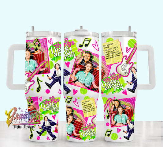 Don’t Hate You 40oz Tumbler Template Design PNG,  for UVDTF or Sublimation Printing PNG Only