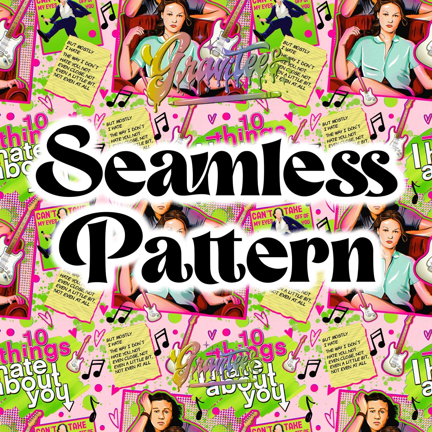 Don’t Hate You with Seamless Design Png for DTF or Shirt Printing, PNG Only!