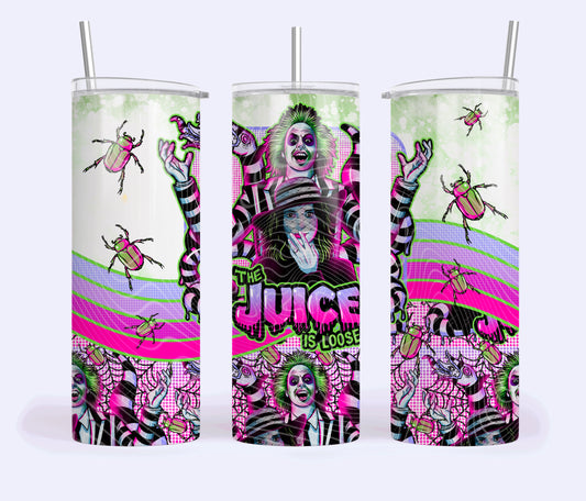 Juice  Skinny Tumbler Design Png, Juice Skinny Tumbler Template for UVDTF or Sublimation Printing, PNG Only!