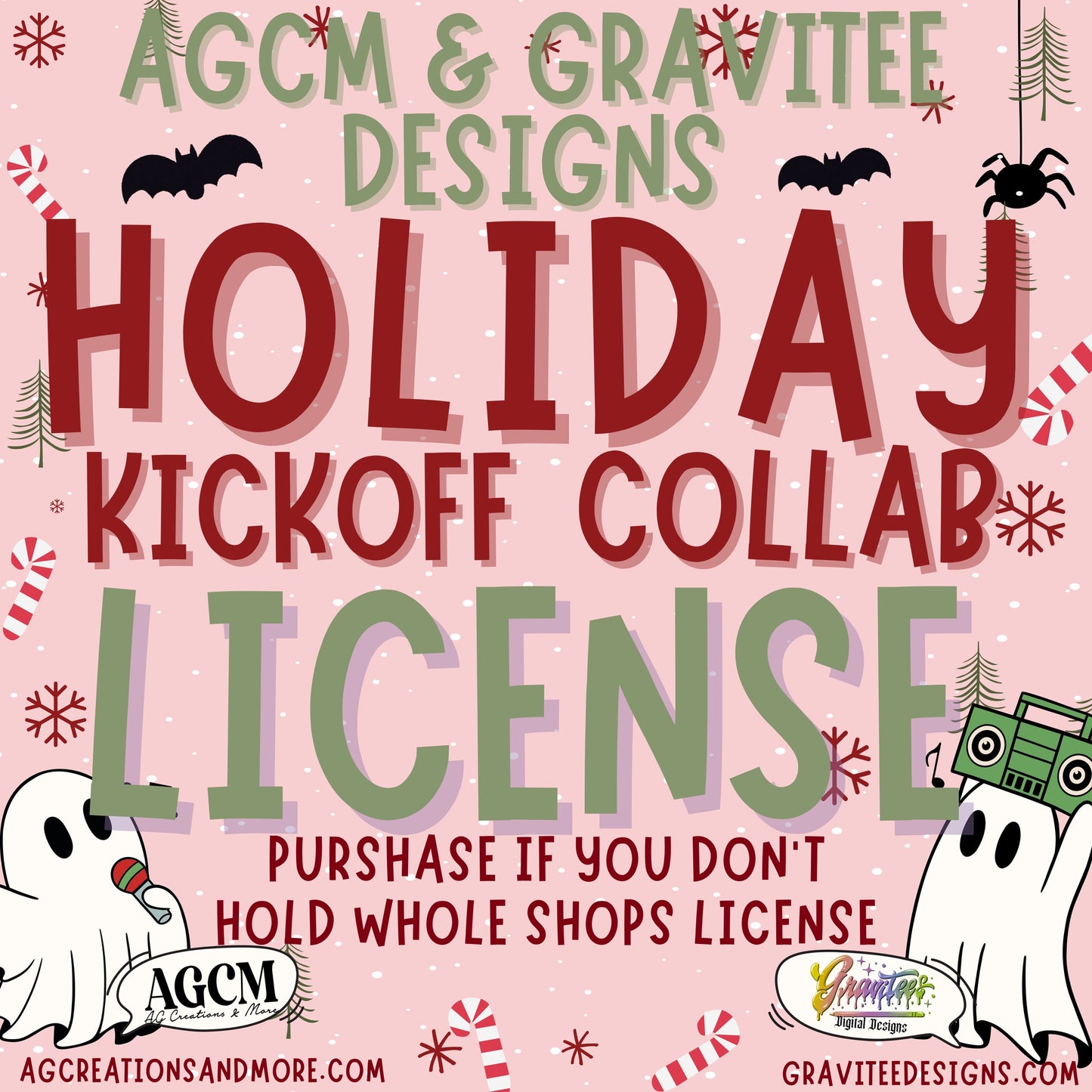 Gravitees Designs ONLY Collab License for the AGCM GDD Holiday Kickoff Collab