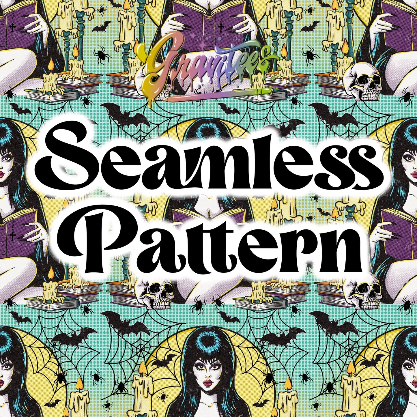 Let’s Read Smut Seamless Design Png, Spooky Let’s Read Smut Clipart, Clipart for DTF or Shirt Printing, PNG Only! (Copy)
