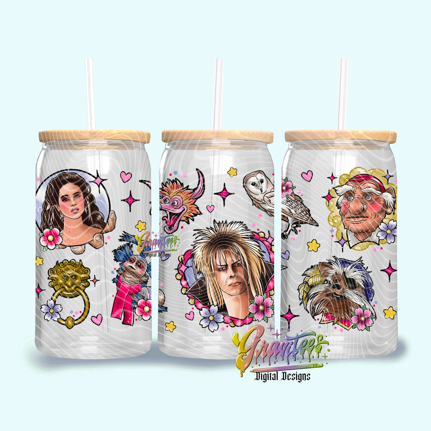 Goblin Tattoo Flash Libbey Template Design Png, Goblin Tattoo Flash Clipart for UVDTF or Sublimation Printing, PNG Only!