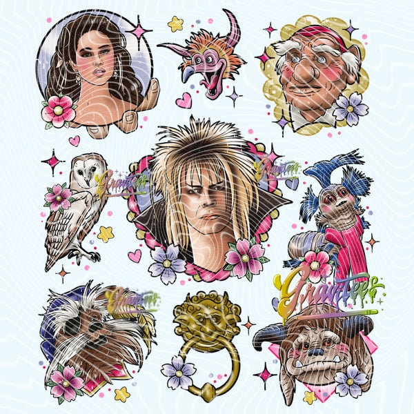 Goblin Tattoo Flash Png, Goblin Tattoo Flash Clipart for DTF or Shirt Printing, PNG Only!