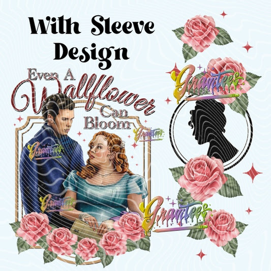 Even A Wallflower Can Bloom with Sleeve Design Png Clipart, TV Show Clipart for DTF or Shirt Printing, PNG Only!