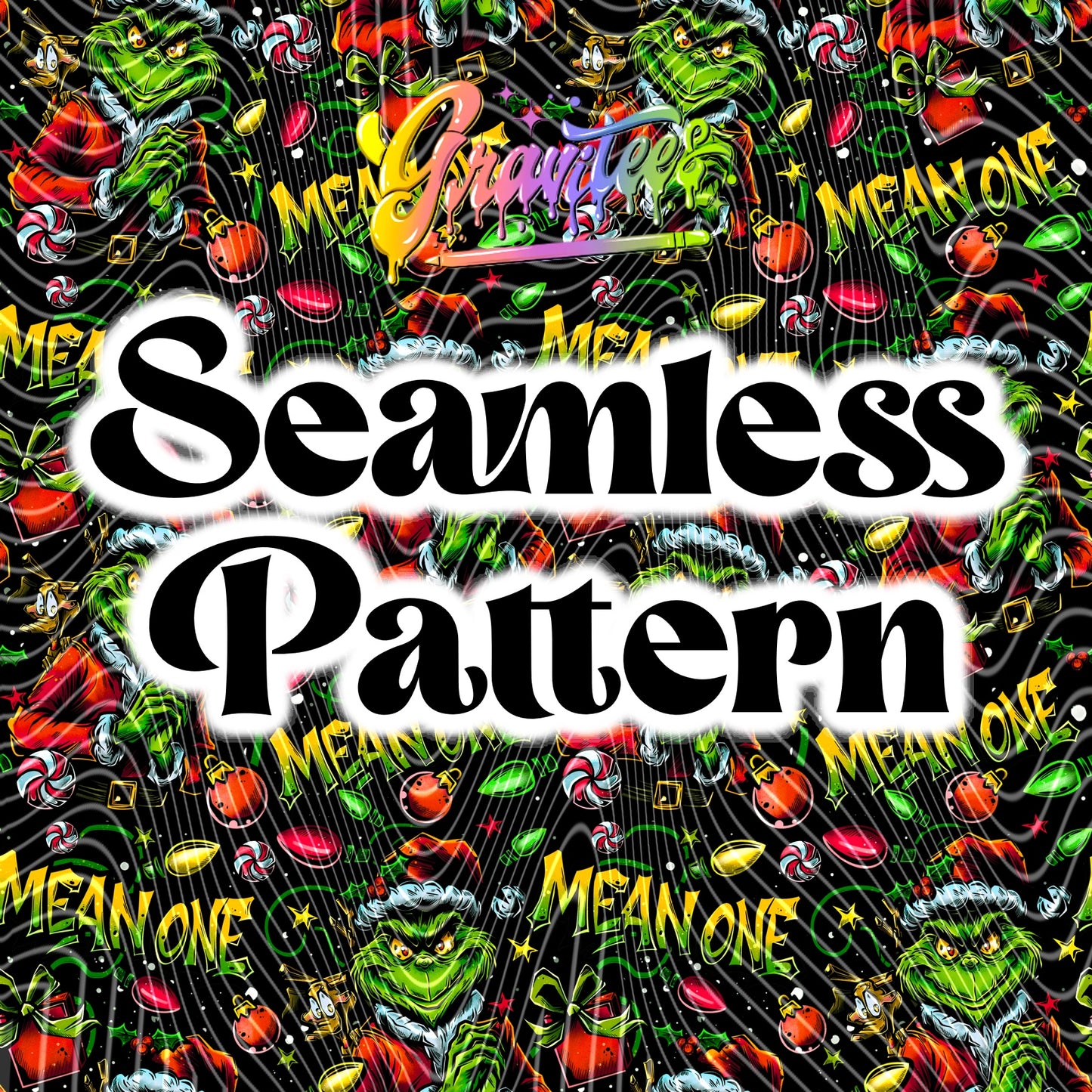 MEAN ONE Seamless Design Png for DTF or Shirt Printing, PNG Only!