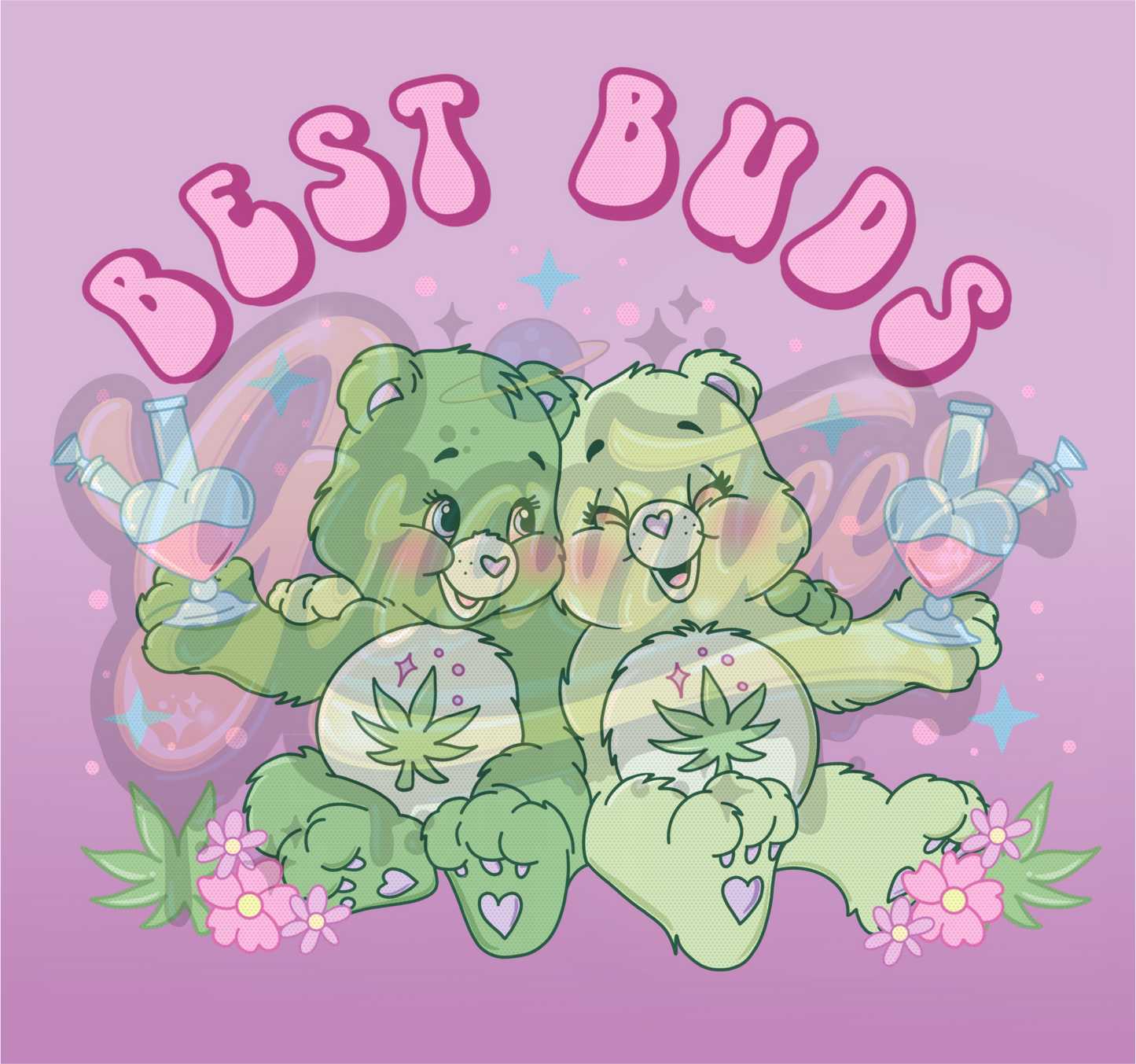 Best Buds Cuties PNG, Best Friends Weed Clipart for DTF, Weed Sublimation or Shirt Printing, PNG Only!