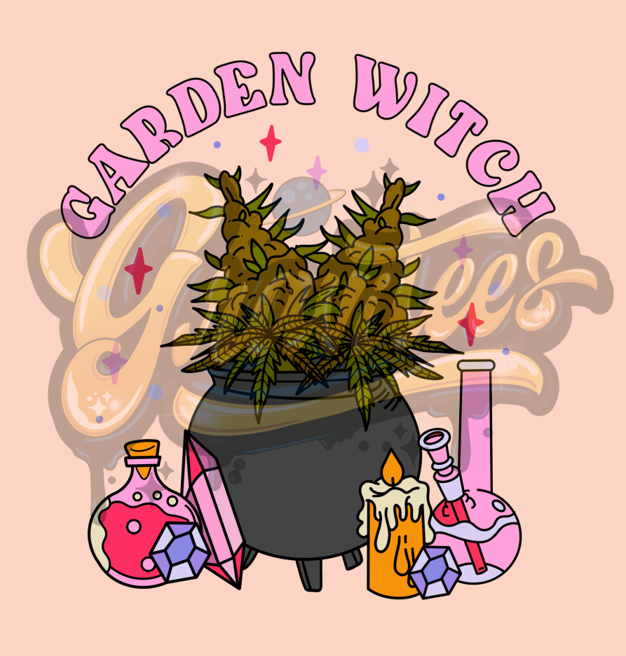 Garden Witch PNG, Witch Clipart, Weed Clipart, Plant Clipart, Halloween Witch Clipart for DTF or Shirt Printing, PNG Only!