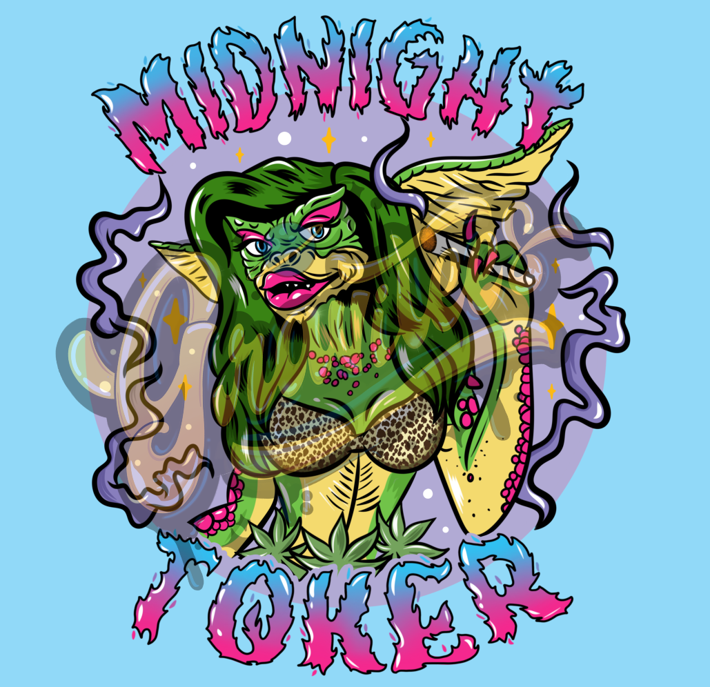Greta Midnight Toker PNG, Clipart for DTF or Shirt Printing, Weed Png, Weed Clipart, Halloween Sublimation, PNG Only!