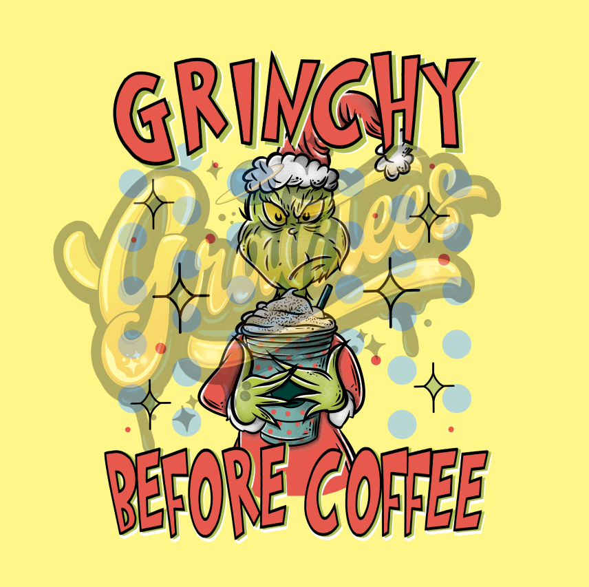 Grouchy Coffee Clipart, Christmas Movie PNG, Christmas Clipart, Coffee Clipart for DTF or Shirt Printing, PNG Only!