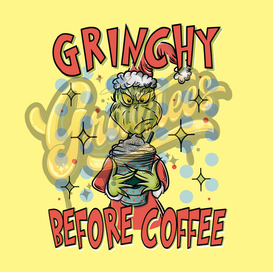 Grouchy Coffee Clipart, Christmas Movie PNG, Christmas Clipart, Coffee Clipart for DTF or Shirt Printing, PNG Only!