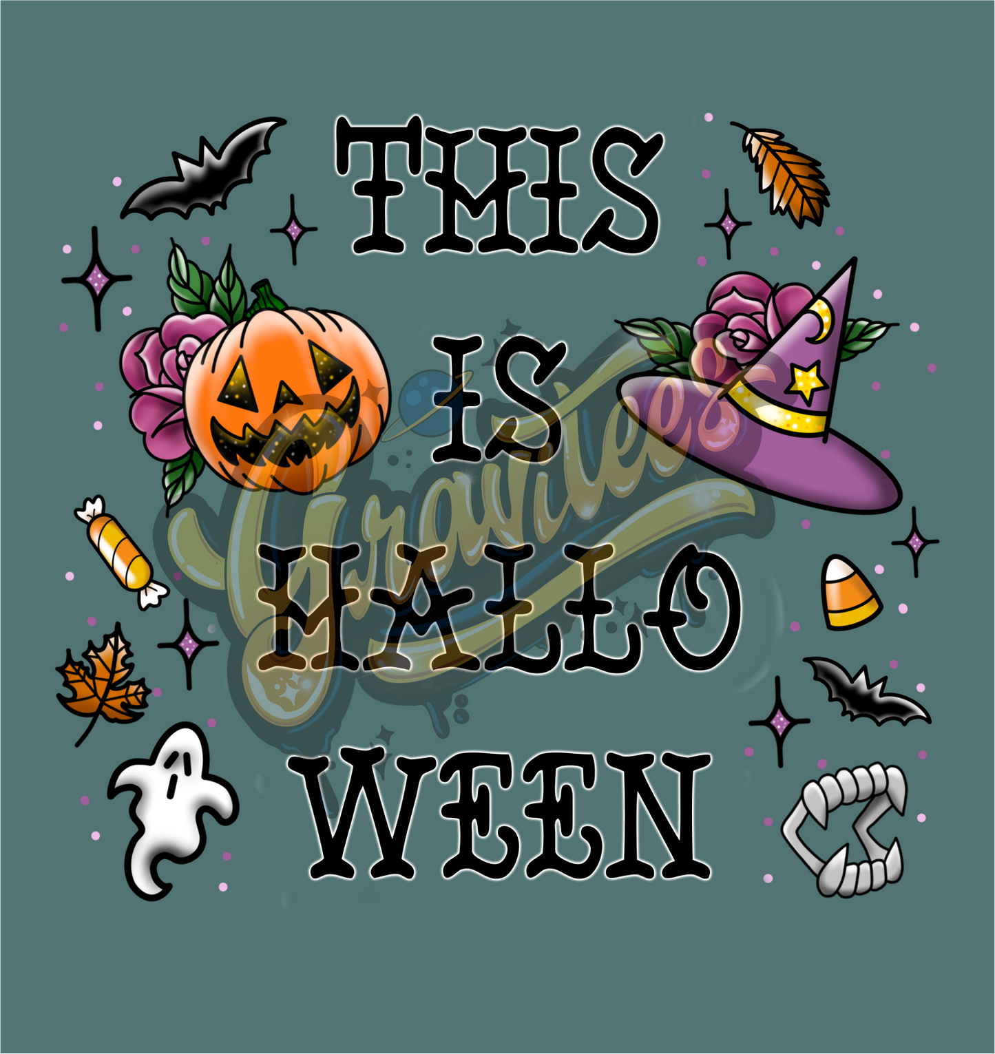 This Is Halloween PNG, Spooky Clipart for DTF or Shirt Printing, Halloween Sublimation, PNG Only!